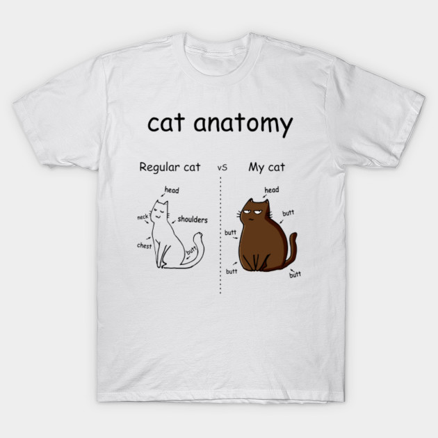 Cat Anatomy Funny T Shirt Gift For Cat Lovers Cat T Shirt