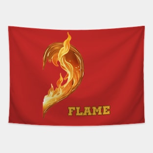 1/2 Heart flame Boys Tapestry