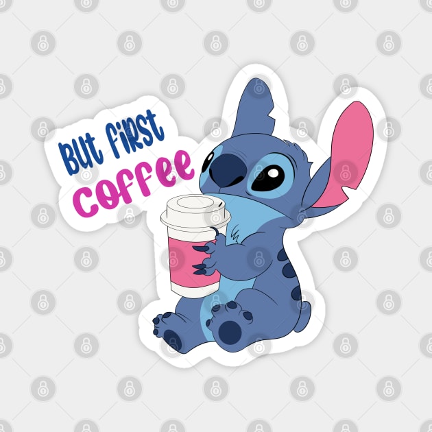 Stitch Coffee Magnet by Nykos