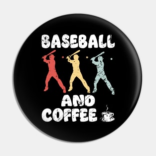 Baseball and Coffee Lover Vintage Pin