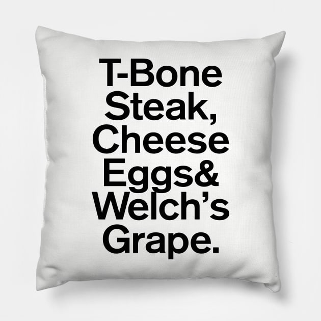 Guest Check 4409-1 - T-Bone Steak Pillow by GuuuExperience