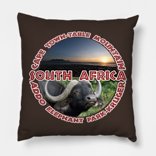 South Africa Wildlife and Places Pillow