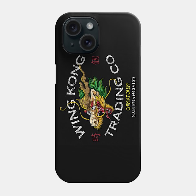 Wing Kong Trading Co, distressed Phone Case by woodsman