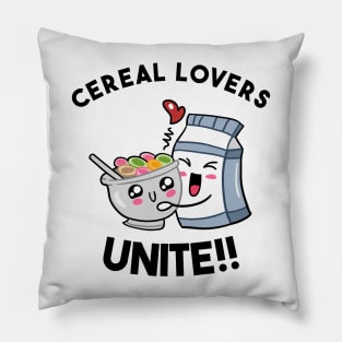 Cereal Lovers Unite Pillow