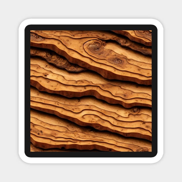 Wood pattern, a perfect gift for any woodworker or nature lover! #20 Magnet by Endless-Designs