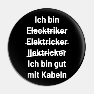 Elektriker Lustig Pins And Buttons Teepublic