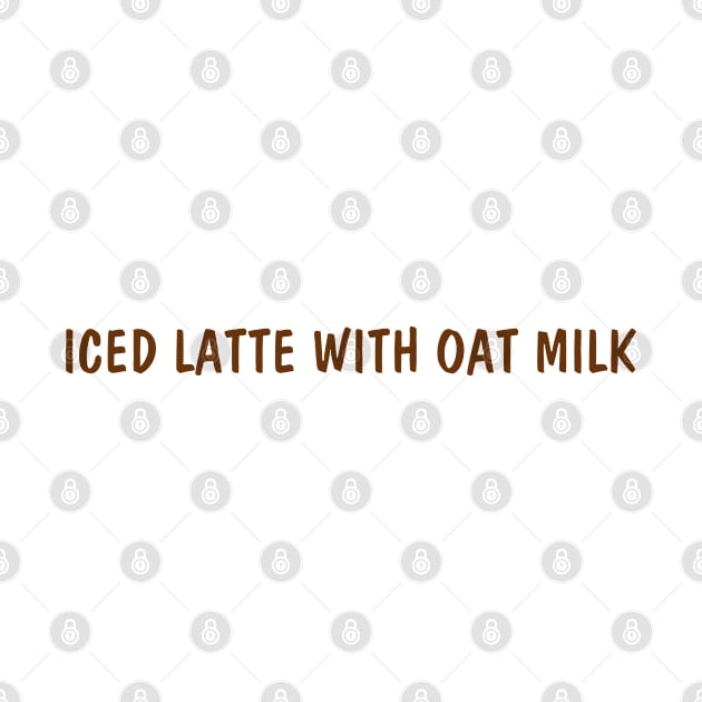 iced latte with oat milk by yourfavoriteshop