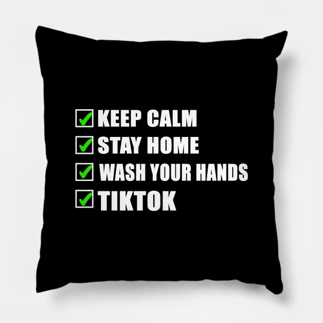 Keep calm in pandemic Pillow by peekxel
