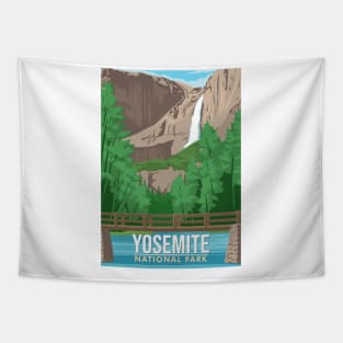 Yosemite national vernal fall waterfalls Tapestry