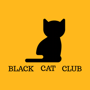 black cat club T-Shirt