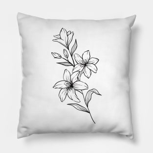 line drawing Pillow