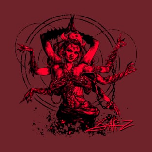 Kali Goddess Red T-Shirt