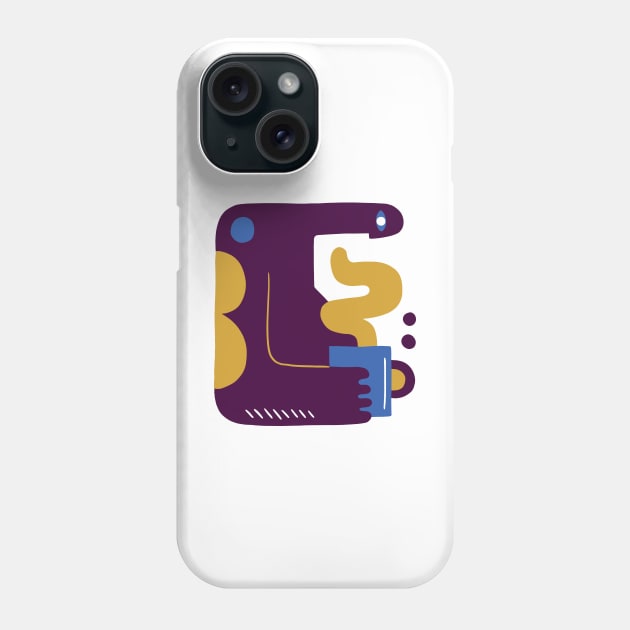 Coffee Man Phone Case by LR_Collections