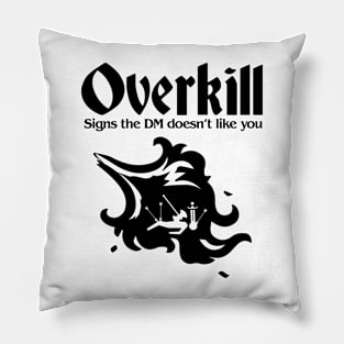 Pen and paper overkill Pillow