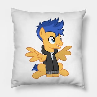 pony Flash Sentry in a hoodie Pillow