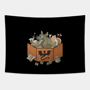 RPG Pen and Paper PnP Dog Roleplaying Dogs Meme DM Gift Idea Tapestry