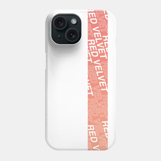 Red Velvet Gradient Stripe Phone Case by CYPHERDesign
