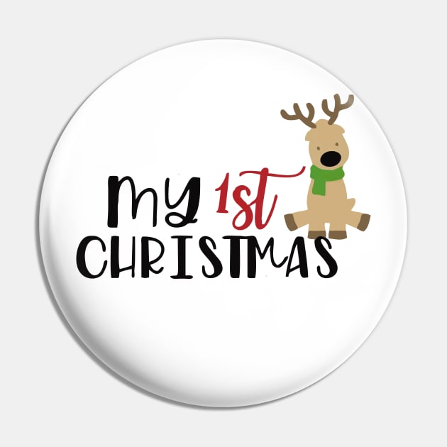 my first christmas family Deer Pin by Vortex.Merch