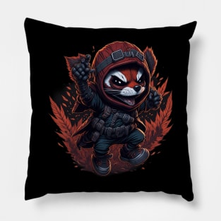 Red Panda Ninja_020 Pillow