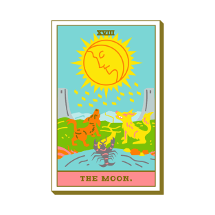 XVIII - The Moon - Tarot Card T-Shirt