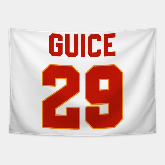 Derrius Guice Redskins Tapestry by Cabello's