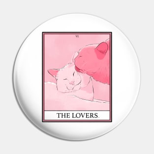 Lovers Cat Tarot Pin