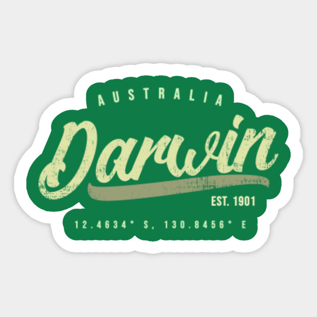 Darwin Australia Travel Vintage Australia Sticker Teepublic Uk