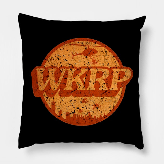 WKRP - Top Design Pillow by Jejakseti