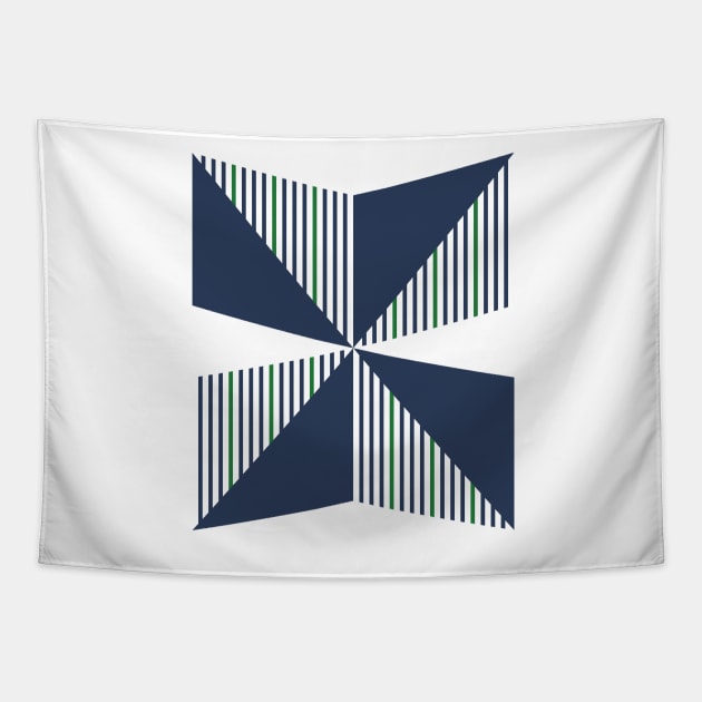 Northern Ireland Away Navy White Green 1990 - 92 Large Print Tapestry by Culture-Factory