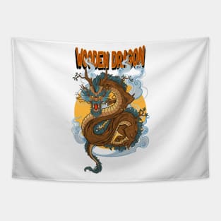 Wooden Dragon Tapestry