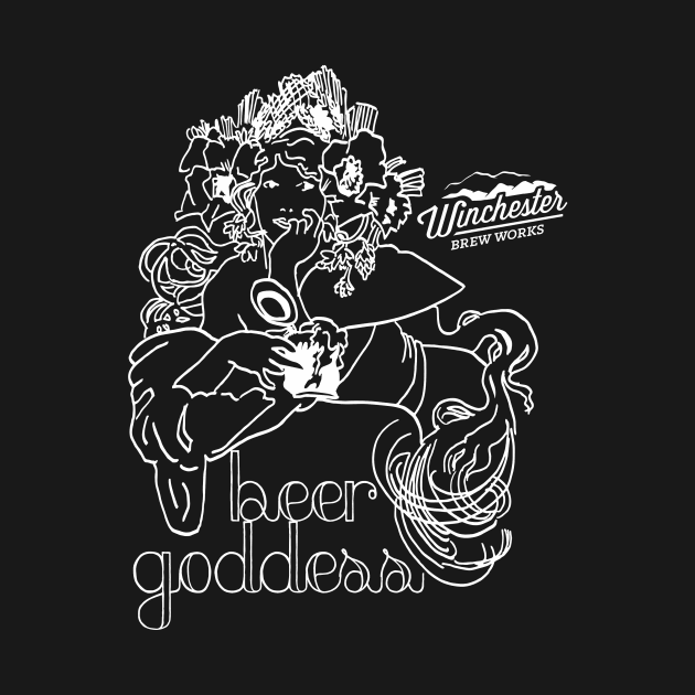 Beer Goddess (light ink) by Winchester Brew Works