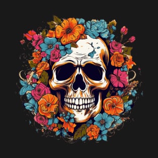 Skull Flower Guitar Fusion T-Shirt