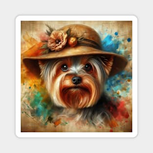 Yorkshire Terrier Art Magnet