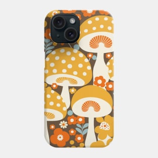 Cottagecore Mushroom Flower Hippie 60s 70s Aesthetic Style Phone Case