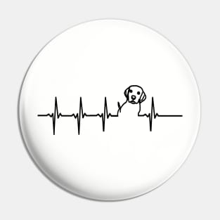 DOG Heartbeat EKG Shirt I Love My Puppy Pin