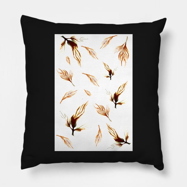 Leaves Pillow by Kaeyeen