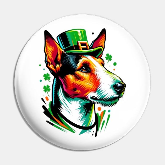 Smooth Fox Terrier Enjoys St Patrick's Day Fun Pin by ArtRUs