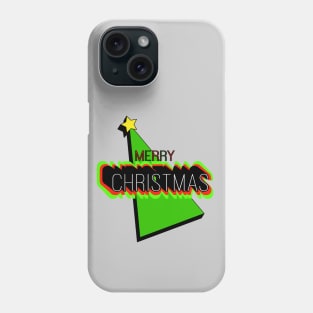 Merry Christmas Tree Message Phone Case