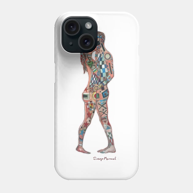 Tattooed lovers. Phone Case by diegomanuel