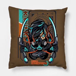 Cyber Samurai Pillow