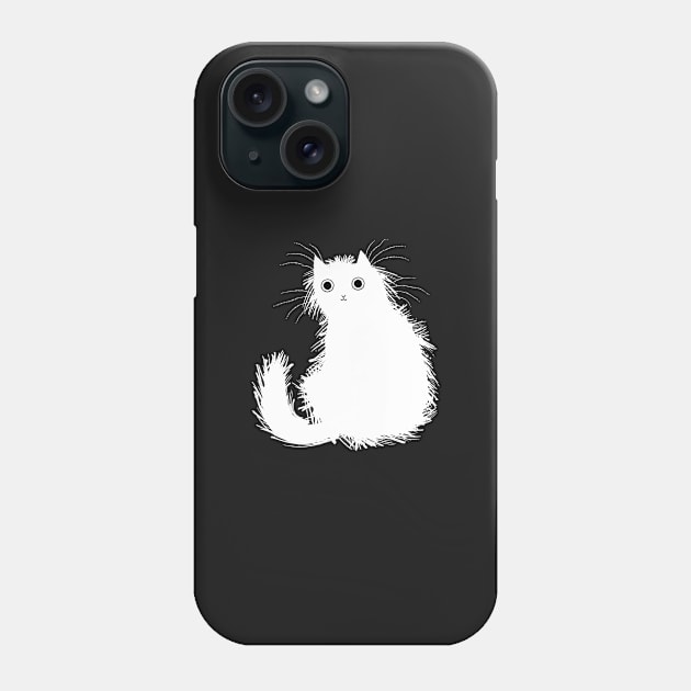 Moggy (No.1) white version Phone Case by sonhouse5