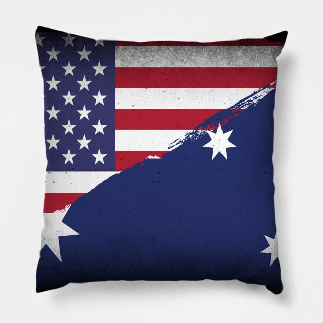 Aussie or American with Australian Roots Pillow by Jas-Kei Designs