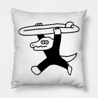 Crock surfer Pillow