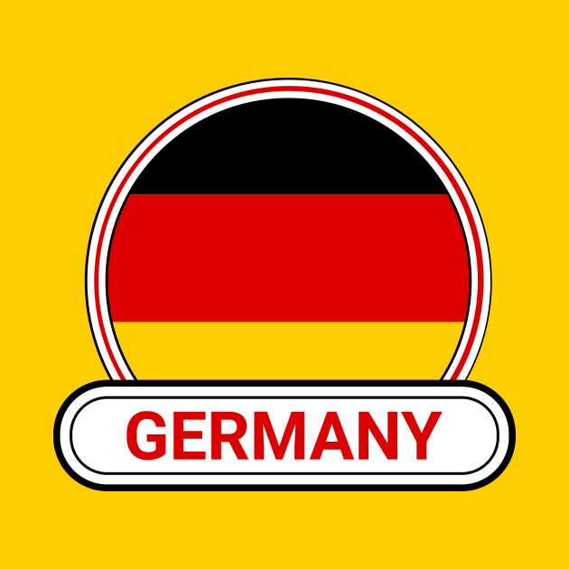 Germany Country Badge - Germany Flag by Yesteeyear