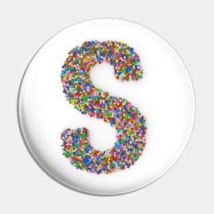 Sweet sprinkles - letter S Pin