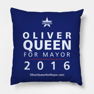 Oliver Queen for Mayor Pillow