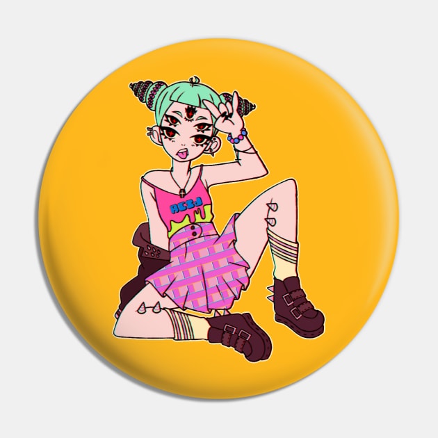 Sally the bad girl Pin by kuroneko777