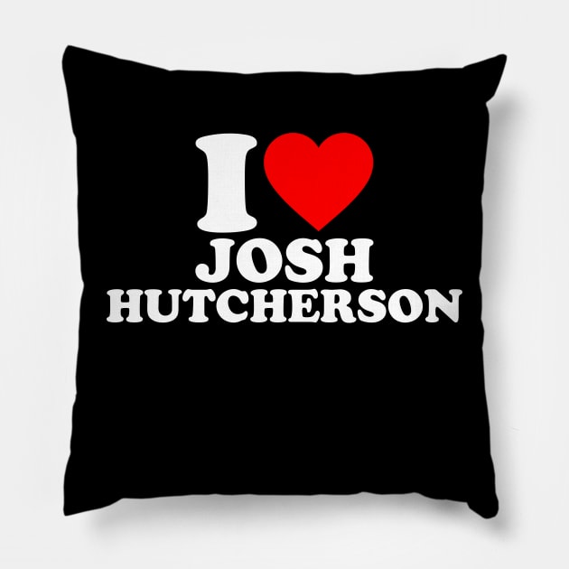 I Love Josh Hutcherson Movie TV Actor Fan Design Pillow by TrikoCraft