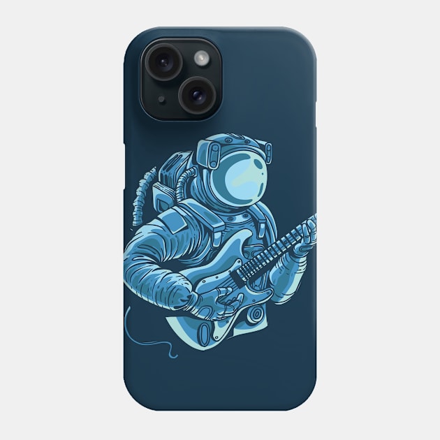 Astronaut Rocking Out in Outer Space Phone Case by SLAG_Creative