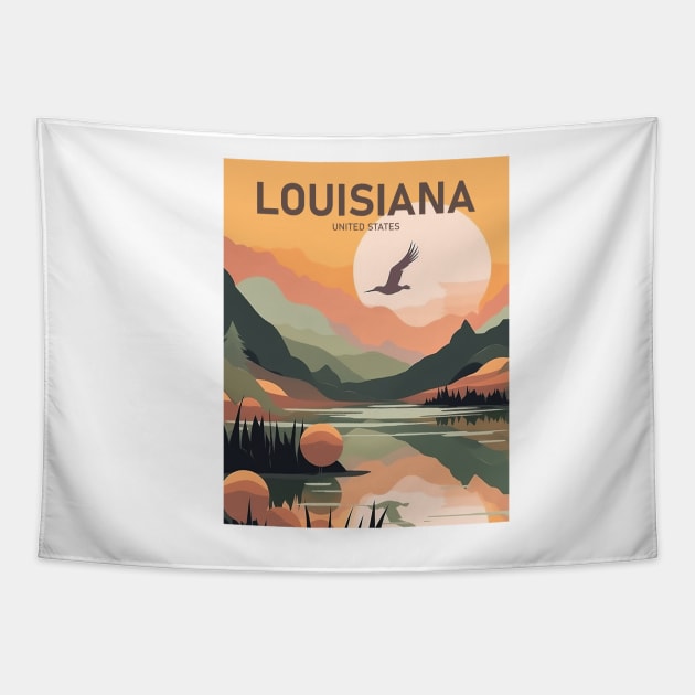 LOUISIANA Tapestry by MarkedArtPrints